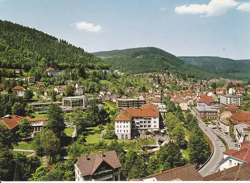 Ansichtskarte Bad Wildbad Schwarzwald Teilansicht 1976
