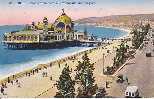 Ansichtskarte Nizza / Nice Jetée Promenade Strand 1933