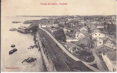 Ansichtskarte Galle / Point-de-Galle Ceylon / Sri Lanka Ufer Befestigung 1912