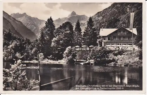 Ansichtskarte Oberstdorf Christlessee Waldhotel Alpensee Foto ca. 1930