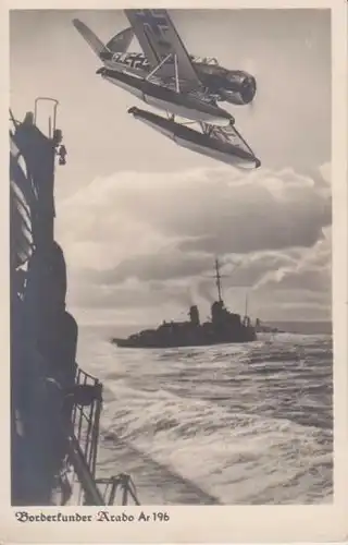 Ansichtskarte Wasserflugzeug Bordflugzeug Borderkunder Arado Ar 196 / Feldpost 1942