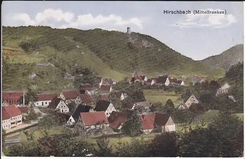 Ansichtskarte Hirschbach Oberpfalz Gesamtansicht 1920