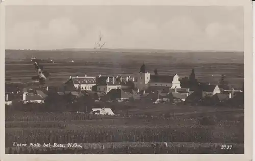 Ansichtskarte Unternalb bei Retz Gesamtansicht Kirche Foto 1940