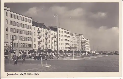 Ansichtskarte Gotenhafen / Gdynia Adolf H. Platz Foto ca. 1940