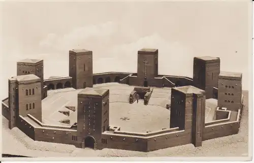 Ansichtskarte Hohenstein Ostpreußen Tannenberg-Denkmal Modell Foto ca. 1930