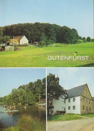 Ansichtskarte Gutenfürst Vogtland Freizeitzentrum Schloss 1986