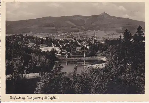 Ansichtskarte Reichenberg / Liberec Talsperre Jeschken Foto ca. 1940
