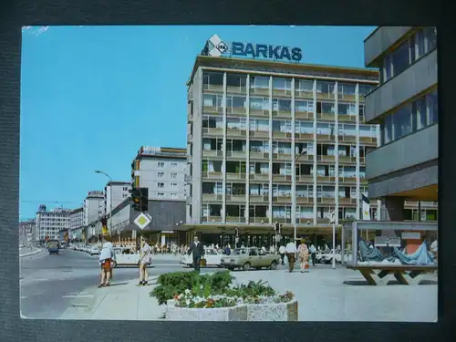 Ansichtskarte Karl-Marx-Stadt Straße der Nationen Barkas-Reklame ca. 1970
