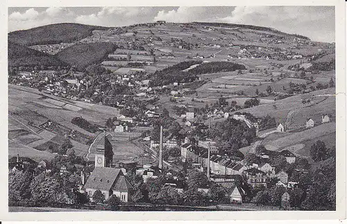 Ansichtskarte Klingenthal Aschberggebiet Brunndöbra Kirche 1938