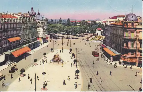 Ansichtskarte Montpellier Place de la Comédie 1943