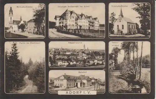 Ansichtskarte Adorf Vogtland Mehrbildkarte 1927