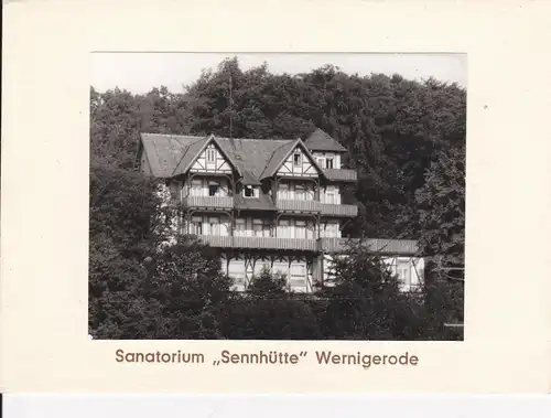 Ansichtskarte Wernigerode Sanatorium Sennhütte Foto Klappkarte ca. 1960