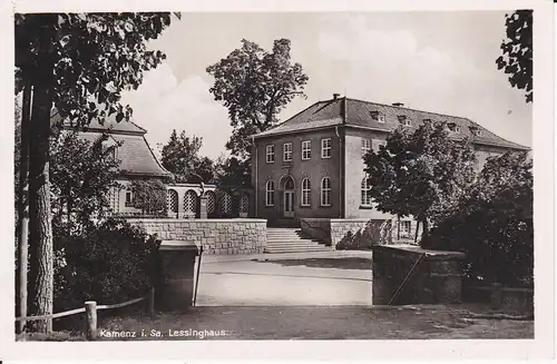 Ansichtskarte Kamenz Lessinghaus Foto ca. 1930