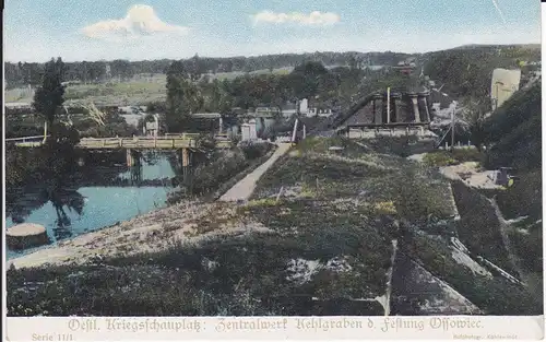 Ansichtskarte Erster Weltkrieg Festung Ossowiec / Osowiec Kehlgraben / Kriegshilfe