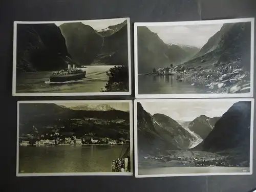 12 Ansichtskarte Norwegen Fjordlandschaften MS Monte Sartmiento Fotos ca.1940