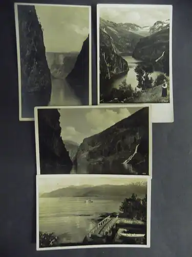 12 Ansichtskarte Norwegen Fjordlandschaften MS Monte Sartmiento Fotos ca.1940