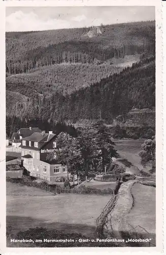 Ansichtskarte Manebach Ilmenau Gasthaus Moosbach Foto 1961