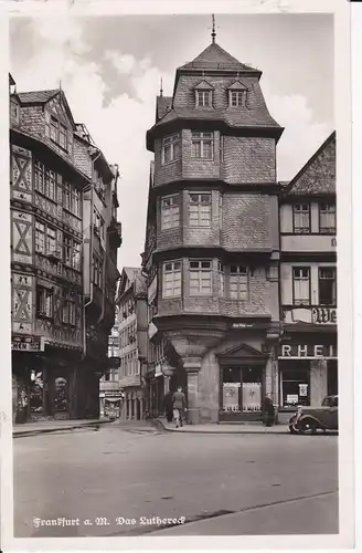 Ansichtskarte Frankfurt a. Main Luthereck Foto ca. 1940