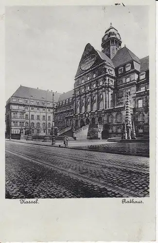 Ansichtskarte Kassel Rathaus 1938
