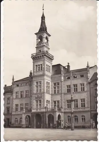 Ansichtskarte Oelsnitz Vogtland Rathaus Foto 1960