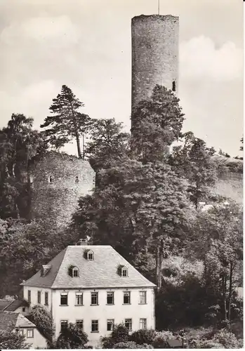 Ansichtskarte Bad Lobenstein Burg Turm Bergfried Foto 1977