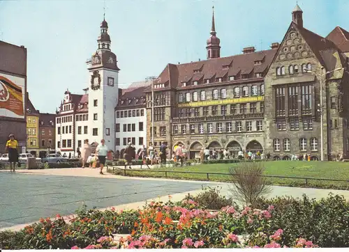 Ansichtskarte Karl-Marx-Stadt Chemnitz Rathaus 1982
