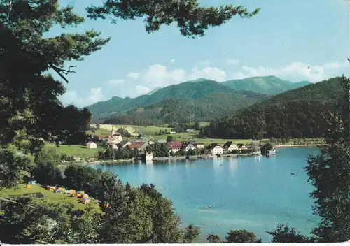 Ansichtskarte Fuschl am See Gesamtansicht Alpen ca. 1970