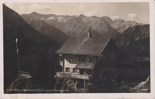 Ansichtskarte Gschößwandhütte Zemmgrund Zillertal Tirol Foto ca. 1940