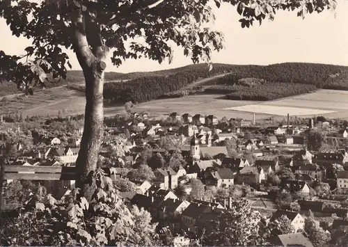 Ansichtskarte Olbernhau Blick über die Stadt zum Hainberg Foto 1968