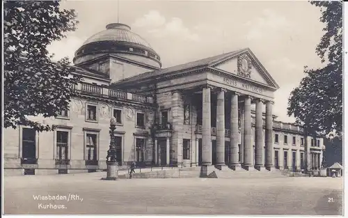 Ansichtskarte Wiesbaden Kurhaus Foto ca. 1930