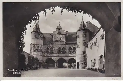 Ansichtskarte Konstanz a. Bodensee Rathaus Foto ca. 1930