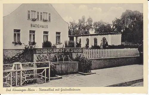 Ansichtskarte Bad Hönningen Thermalbad Badehaus Gesundbrunnen  ca. 1940