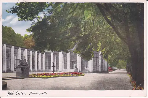 Ansichtskarte Bad Elster Moritzquelle 1942