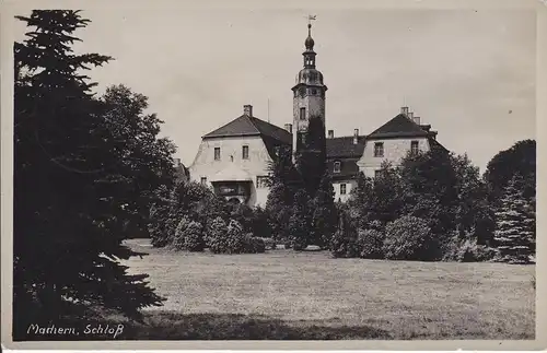 Ansichtskarte Machern b. Leipzig Schloss Foto 1937