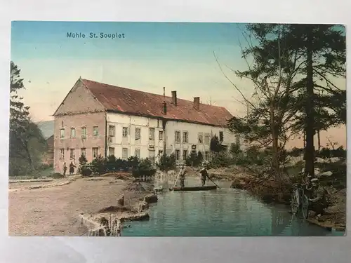 Feldpostkarte "Mühle St. Souplet" 1915