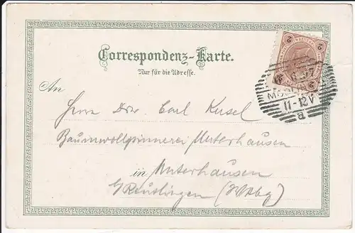 Ansichtskarte Hinterbrühl b. Mödling Gesamtansicht Kirche Farblitho 1897