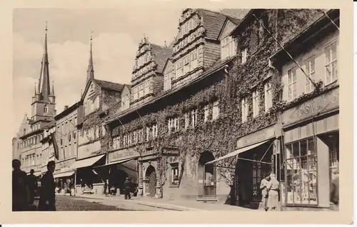 Ansichtskarte Saalfeld Saalestraße Foto 1954