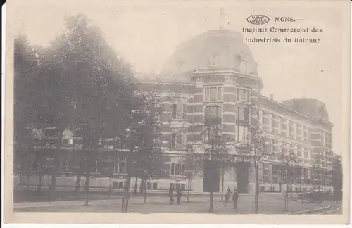 Ansichtskarte Mons / Bergen Institut Commercial ca. 1914