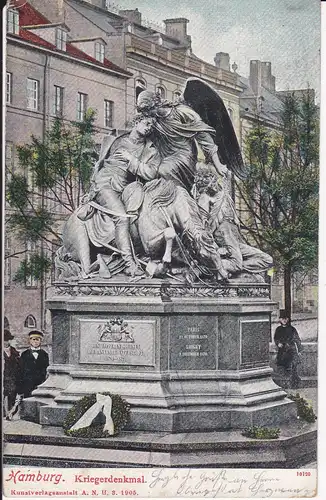 Ansichtskarte Hamburg Kriegerdenkmal 1906