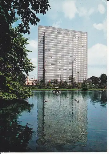 Ansichtskarte Düsseldorf Thyssen-Hochhaus 1976