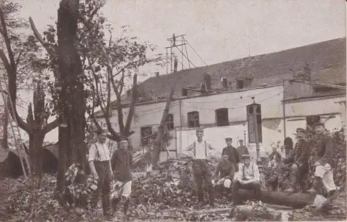 Ansichtskarte Chemnitz Sturmkatastrophe / Tiergarten Scheibe 1916