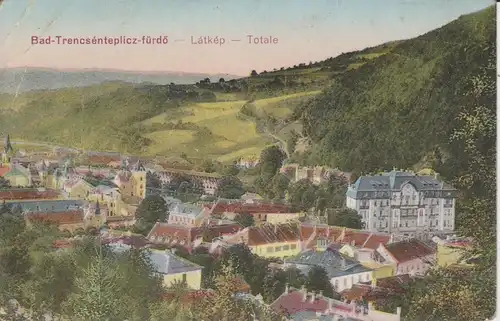 Ansichtskarte Trencsenteplicz-fürdö / Trenčianske Teplice Gesamtansicht ca. 1910