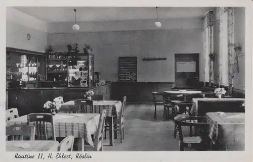 Ansichtskarte Köslin / Koszalin Kantine II H. Ehlert ca. 1940