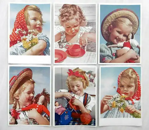 Set Fotopostkarten Kinder , ca.1940er Jahre