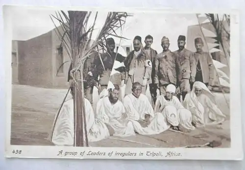Alte Ansichtskarte/PK "Leaders in Tripoli, Afrika"