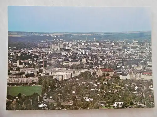 Alte Ansichtskarte "Plauen / Vogtland" zu DDR Zeiten (Übersicht)