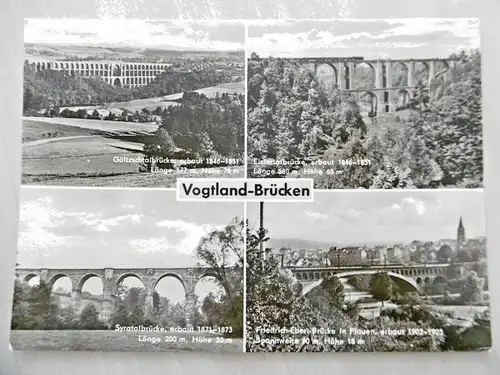 Alte Ansichtskarte "Vogtlandbrücken"