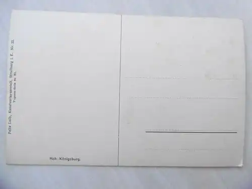 Alte Postkarte Hoh-Königsburg Elsass
