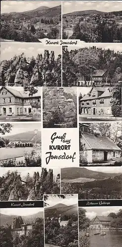 3 Ansichtskarte Kurort Jonsdorf Zittauer Gebirge Mehrbildkarten 1960-70