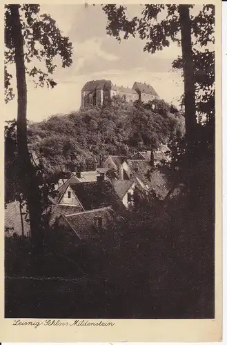 Ansichtskarte Leisnig Burg Schloss Mildenstein 1934